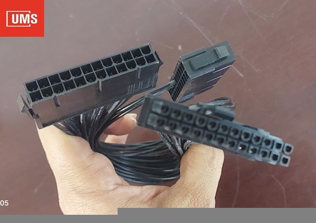 10x 24Pin 20+4pin Dual PSU ATX Power Supply Adaptor Connector - photo 2