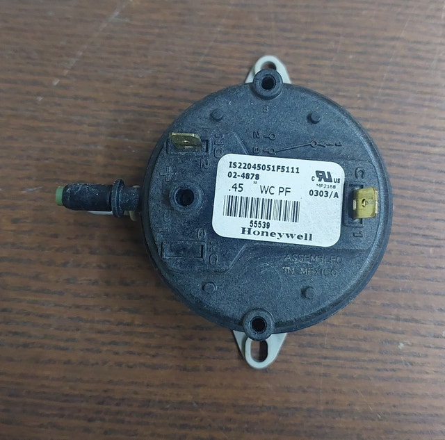 Furnace Air Pressure Switch – Honeywell IS22045051F5111 / MP2168
