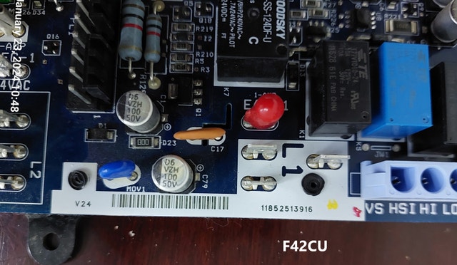 Carrier / Bryant / Payne HK42FZ040 Furnace Control Board - F42CU - photo 2