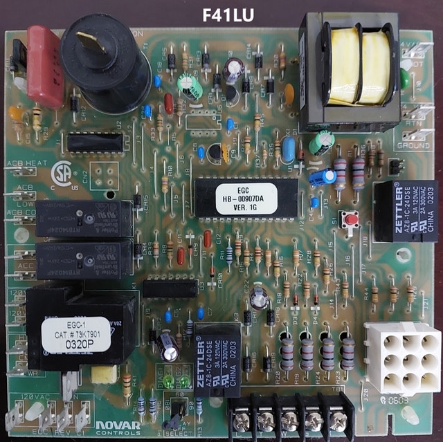 Novar Controls EGC REV C1 Furnace Ignition Control Board - F41LU