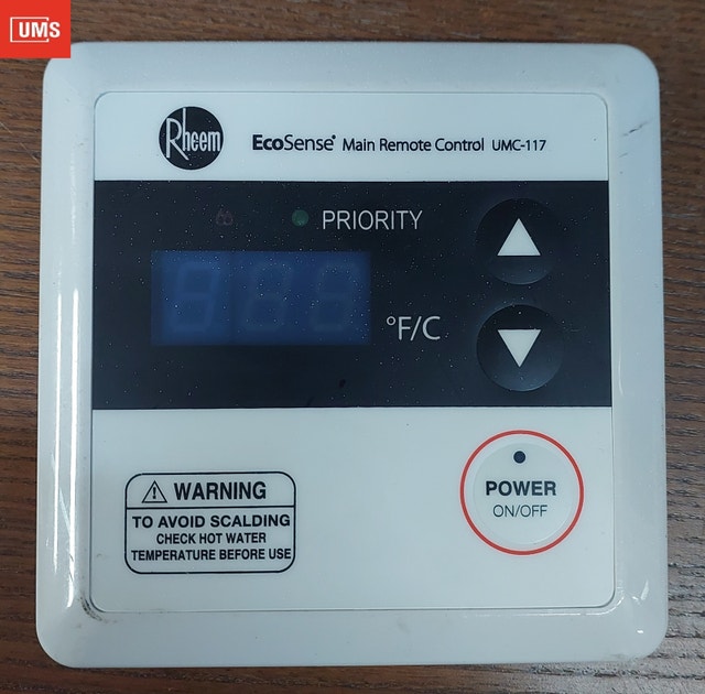 Rheem EcoSense® Main Remote Control UMC-117