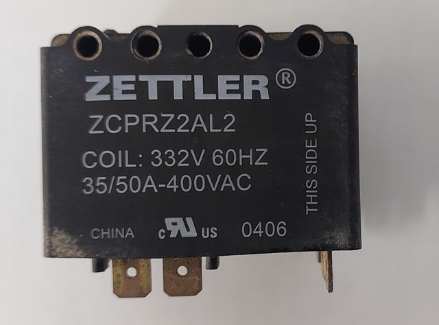 Zettler Power Contactor – Model ZCPRZ2AL2