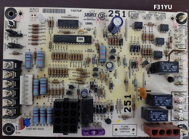 SOURCE 1 1162-83-251A Furnace Control Board | York/Luxaire