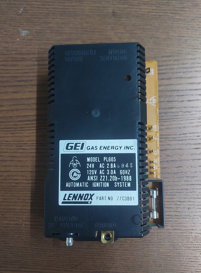 Furnace Ignition Control – GEI Gas Energy Inc. PL605 - Lennox