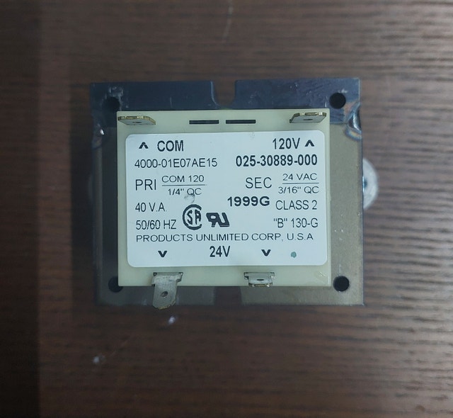 Furnace Control Transformer – 025-30889-000 / 4000-01E07AE15