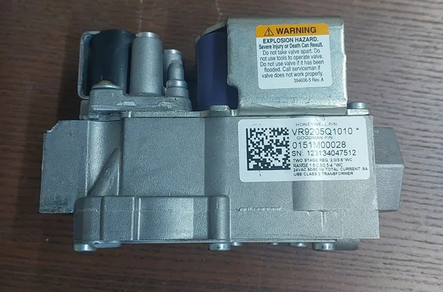 Gas Valve Specifications – Honeywell VR9205Q1010 - GCV066 - photo 2