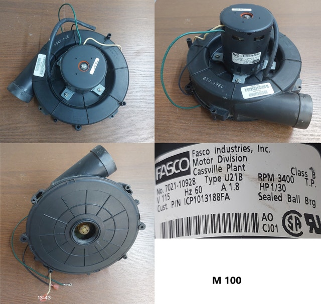 FASCO Inducer Blower Motor Assembly – Model 7021-10928 - M100 - photo 5