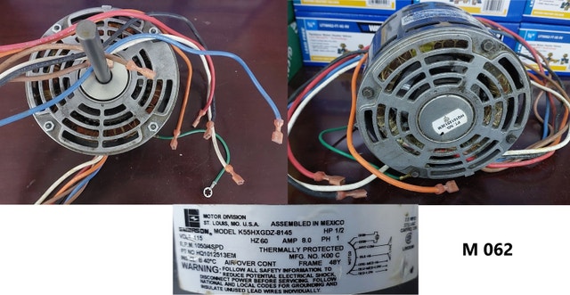 Emerson Blower Motor – Model K55HXGDZ-8145 - M062 - photo 4