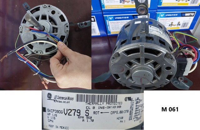 GE Commercial Blower Motor – Model 5KCP39DGV279S - M061 - photo 4