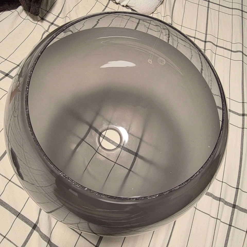 New IKEA JAKOBSBYN Frosted Glass Gray Pendant Lamp Shade - photo 4
