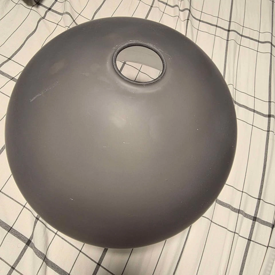 New IKEA JAKOBSBYN Frosted Glass Gray Pendant Lamp Shade - photo 5