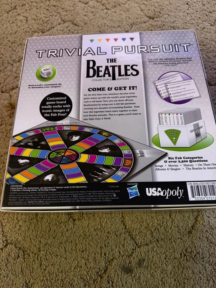 The Beatles Trivial Pursuit Collector’s Edition – Open Box / Unu - photo 4