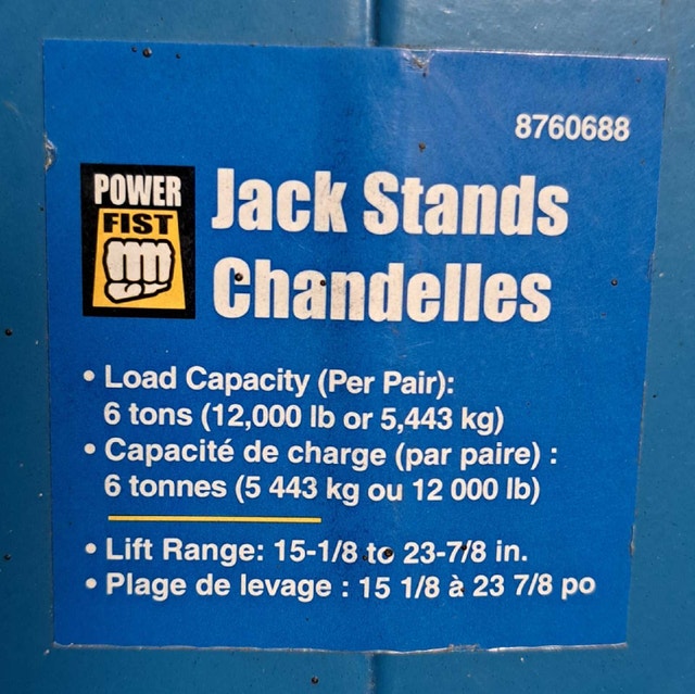 Power Fist 6-Ton Jack Stands - photo 2