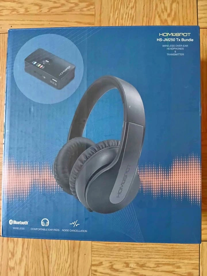 WIRELESS OVER-EAR HEADPHONE with TRANSMITTER HOMUSPOT HS-JM250