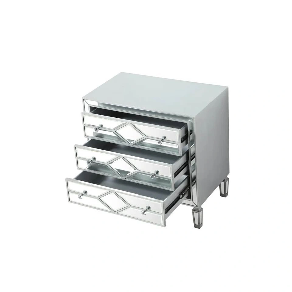Bashaw 3-Drawer Mirrored Accent Chest / Dresser - photo 3