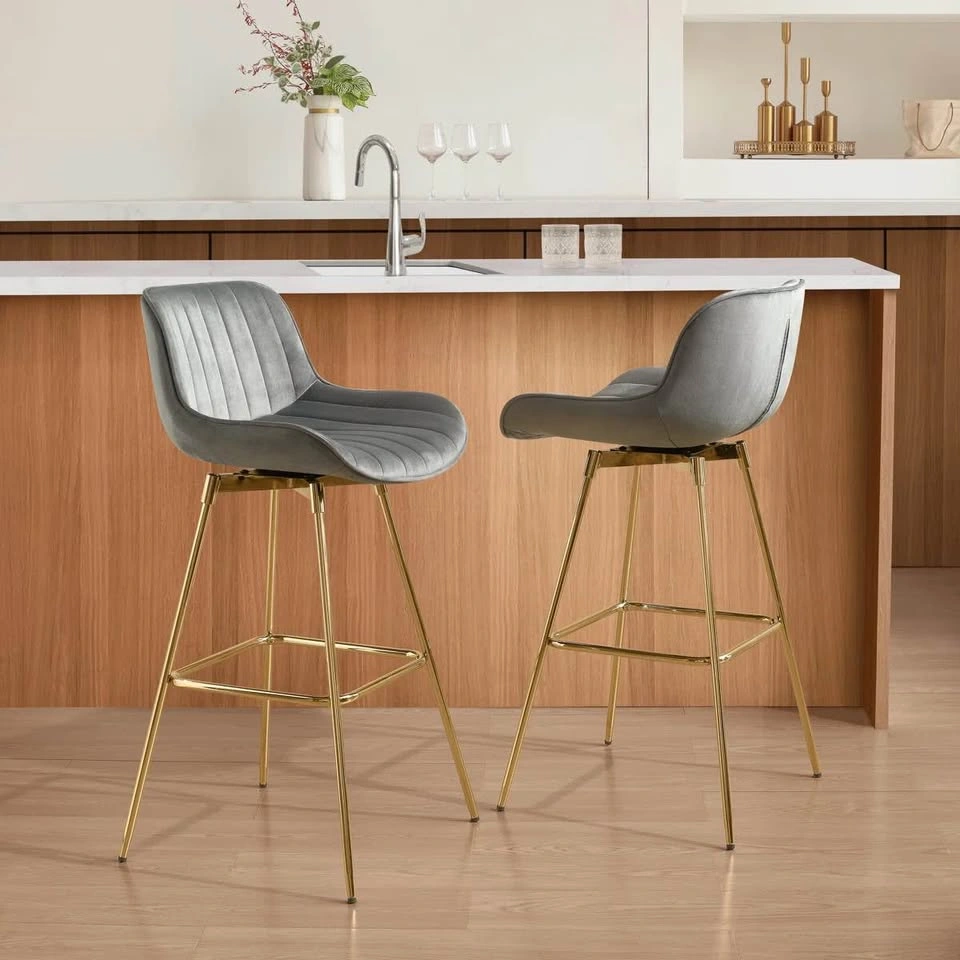 Neuhaus Swivel 28.34" Bar Stool (Set of 2) - photo 2