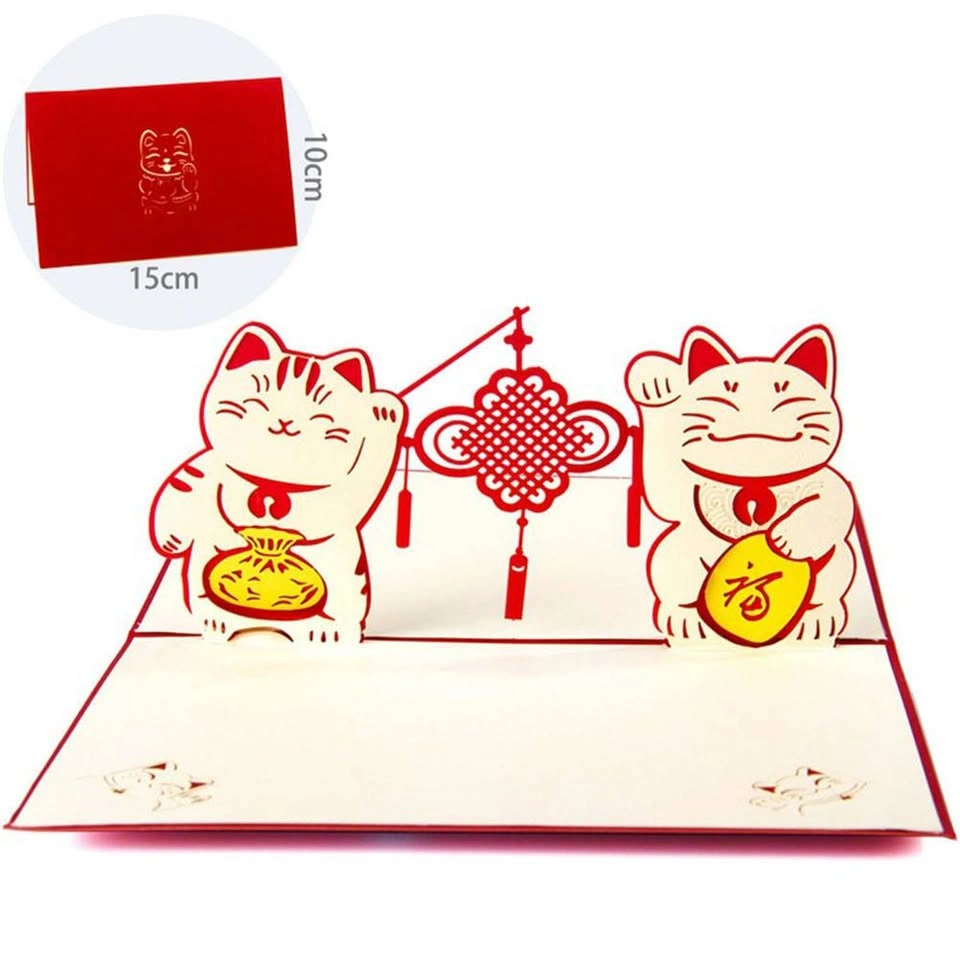Lucky Cats Pop-up 3D Card - photo 5