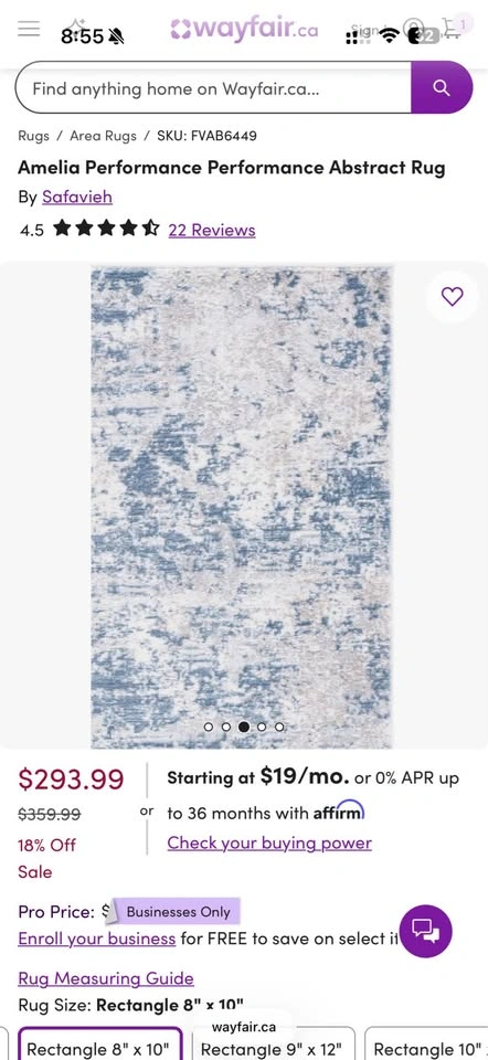 Amelia Performance Abstract Rug - photo 2