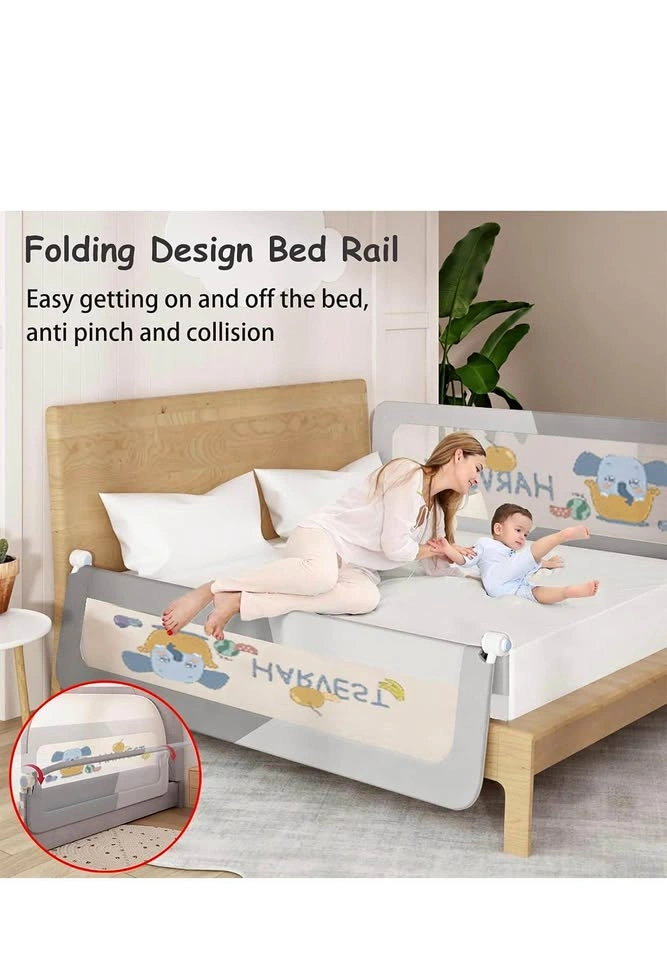 EAQ Foldable and Height Adjustable Toddler Bed Rail