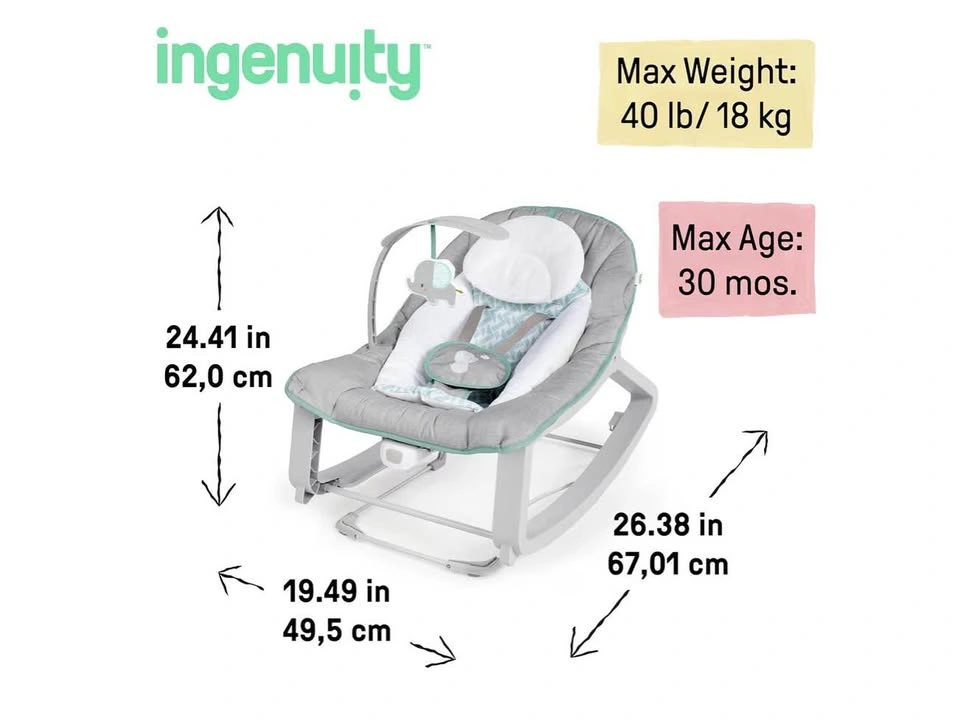 Ingenuity Keep Cozy 3-in-1 Grow with Me Baby Bouncer - photo 4