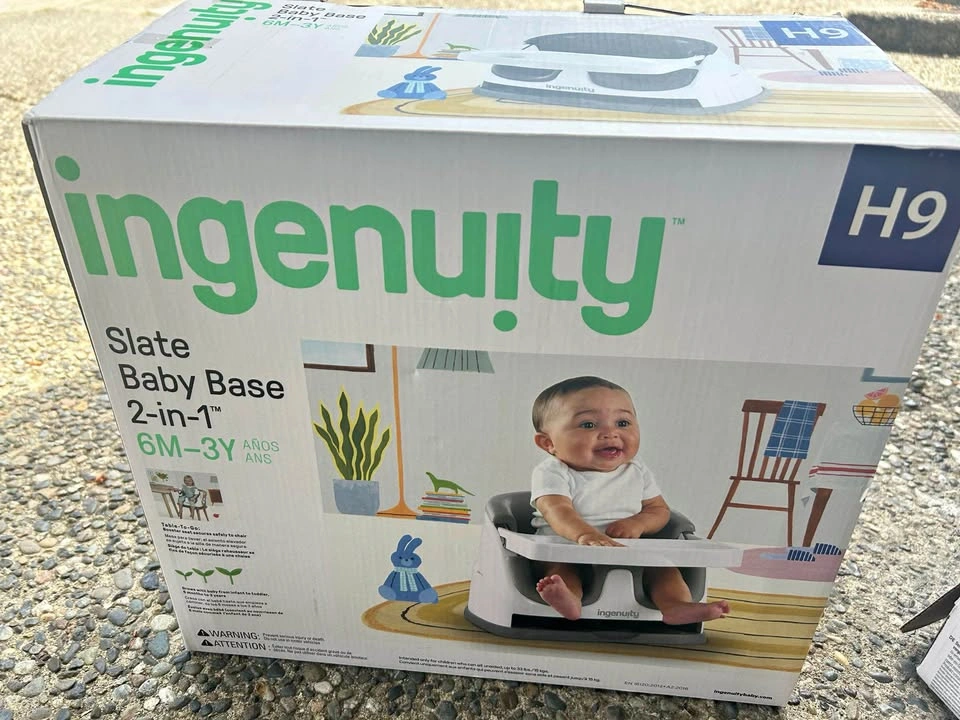 Ingenuity Baby Base 2-in-1 Booster Feeding and Floor Seat