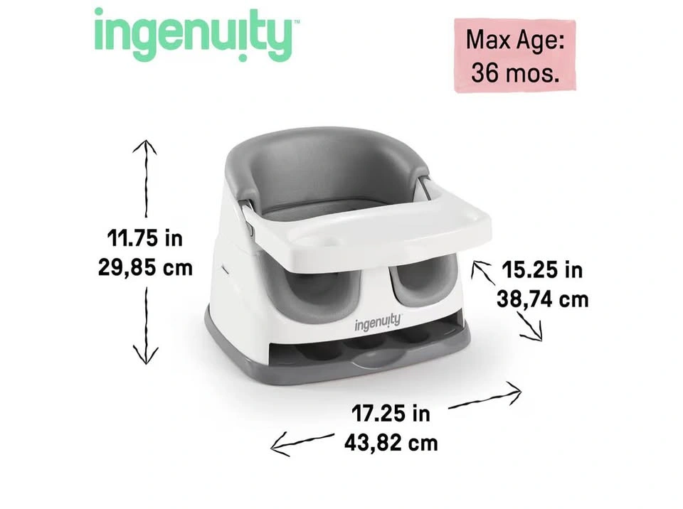 Ingenuity Baby Base 2-in-1 Booster Feeding and Floor Seat - photo 3