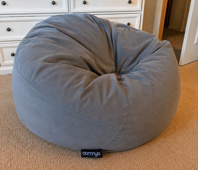 Anuwaa Giant XXXL Memory Foam Bean Bag Chair w/ Extra Foam