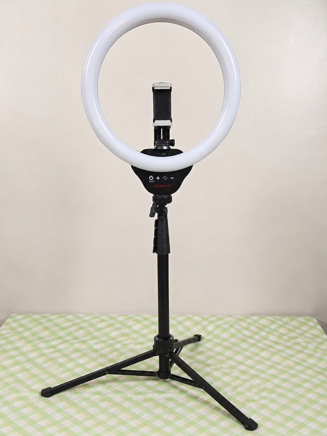 UBeesize 12" LED Selfie Ring Light w/ Tripod Stand & Phone Mount