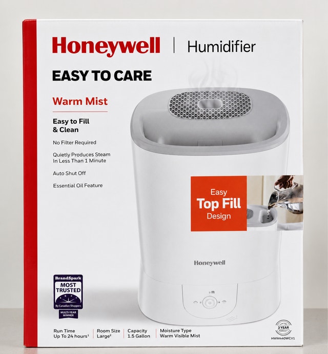Honeywell Easy to Care Warm Mist Humidifier (Top Fill, 1.5 Gal)