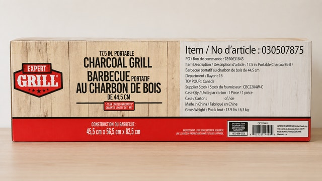 BRAND NEW - Expert Grill 17.5-Inch Charcoal Grill SEALED - photo 4