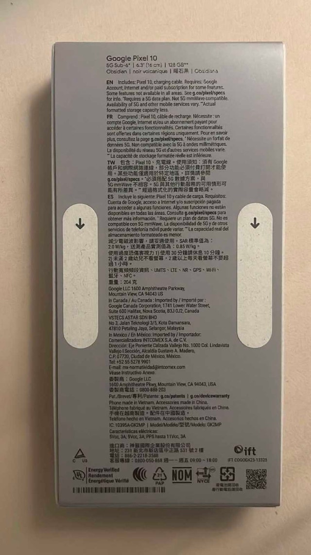 Google Pixel 10 128GB Obsidian SEALED, Unlocked - photo 3