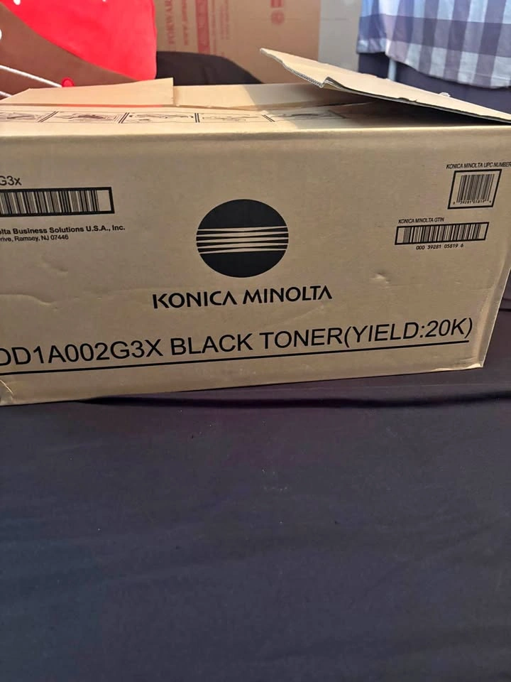 Konica Minolta DD1A002G3X Black Toner Cartridge 20K Page Yield