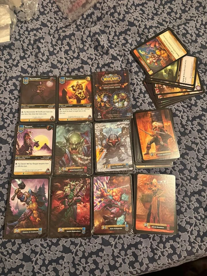 World of Warcraft sealed and unsealed starter decks