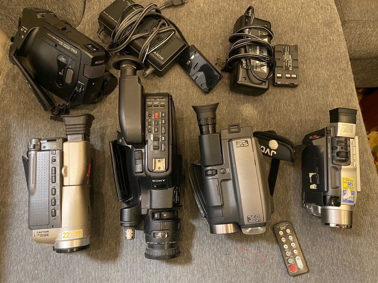 Lot of Digital 8 and VHS-C players