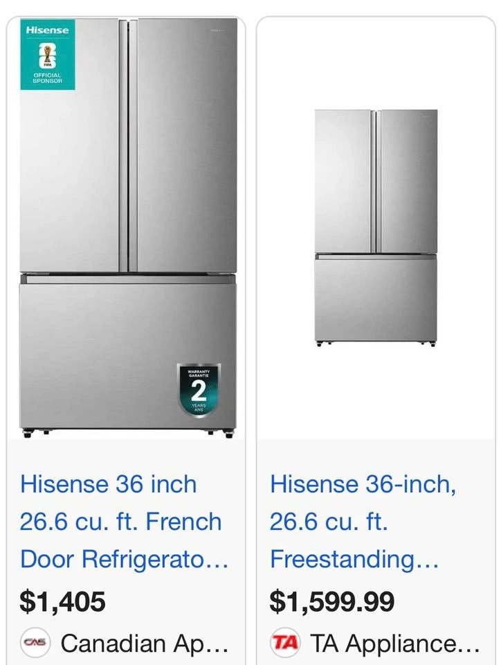 Hisense RF21A3FSE French Door Refrigerator - photo 2