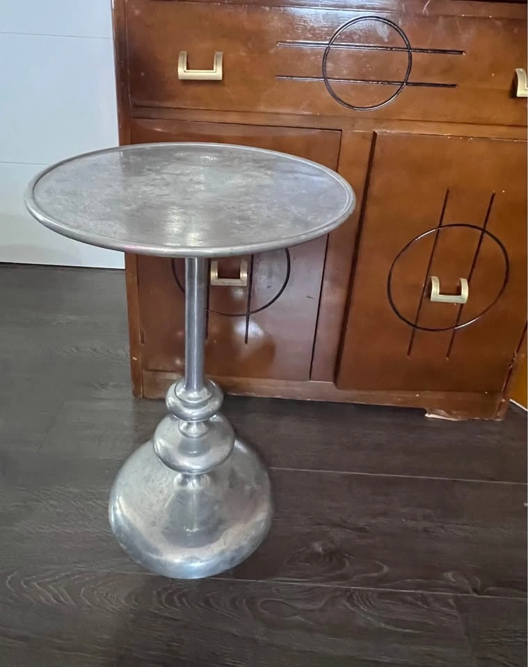 Industrial Steampunk Aluminum Table Trio - photo 4