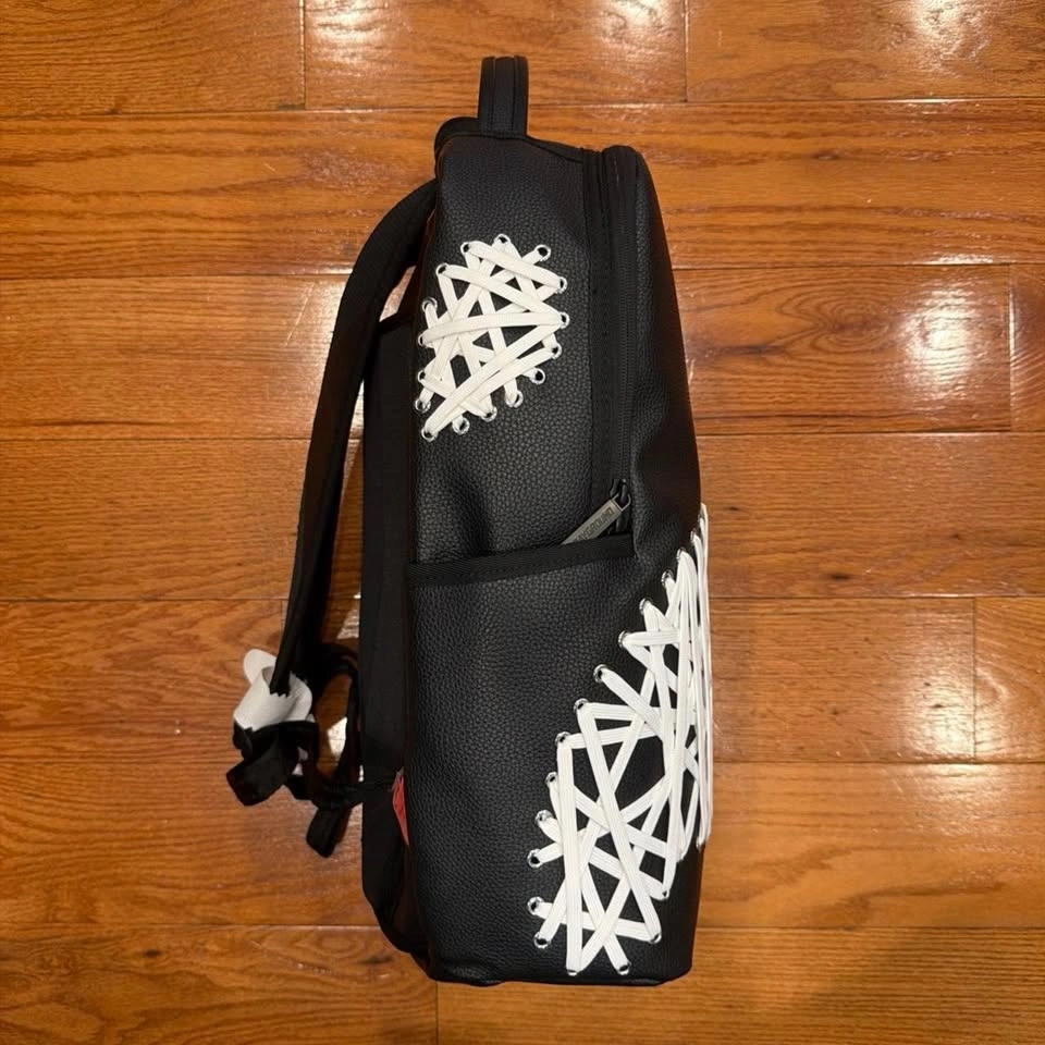 Sprayground Lace Maze Black White Bookbag New Large Backpack - photo 4