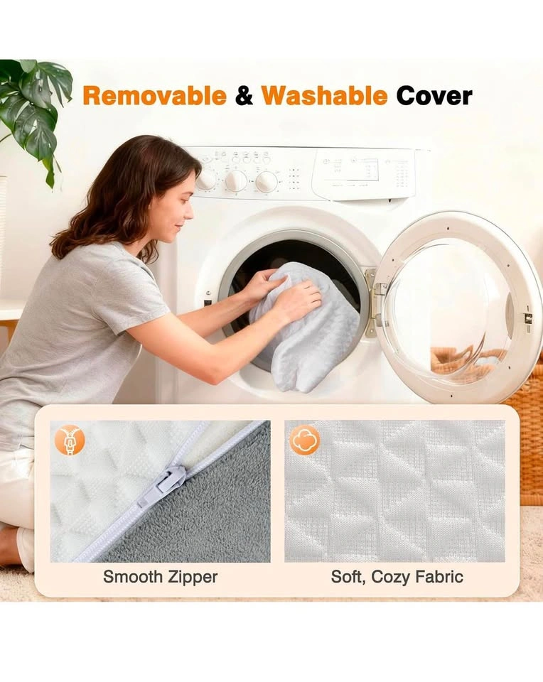 Bed Wedge Pillow with Dual Pockets - photo 3