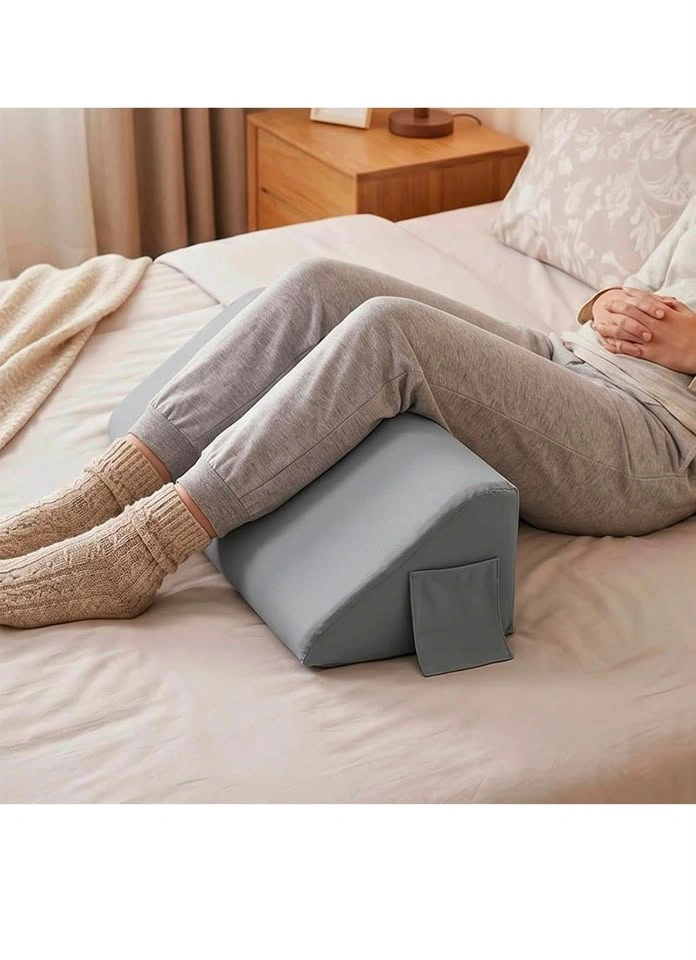 Grey Velvet Wedge Reading Pillow - photo 5