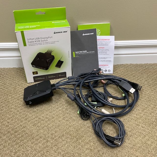 IOGear 2-Port USB DisplayPort Cable KVM Switch - photo 2
