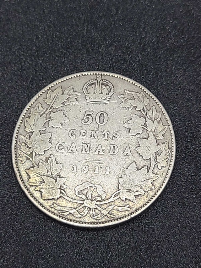 1911 Canada 50 Cents Coin