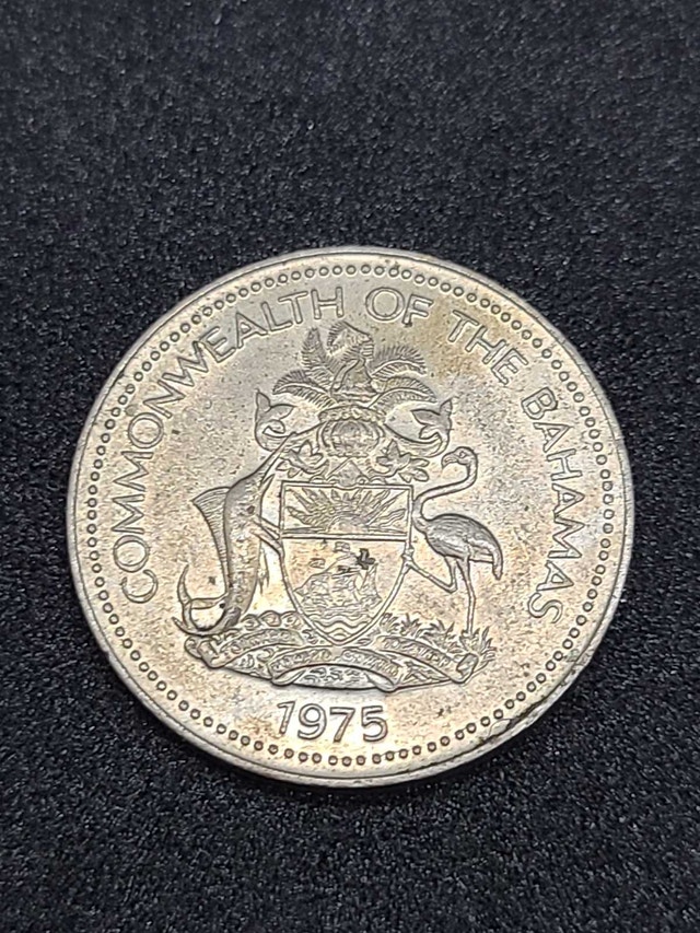 1975 Commonwealth of the Bahamas Five Cents Coin