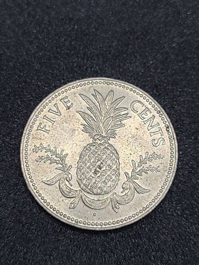 1975 Commonwealth of the Bahamas Five Cents Coin - photo 2
