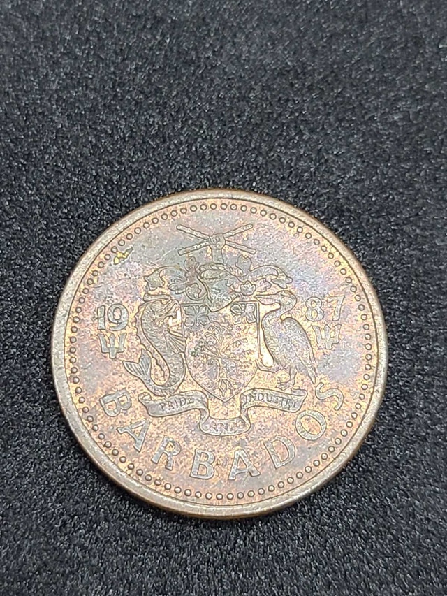 Barbados 1987 One Cent Coin