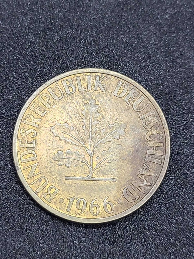 1966 West Germany 10 Pfennig Coin
