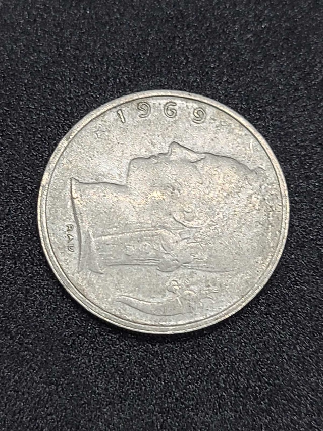 Belgium 1 Franc Coin 1969