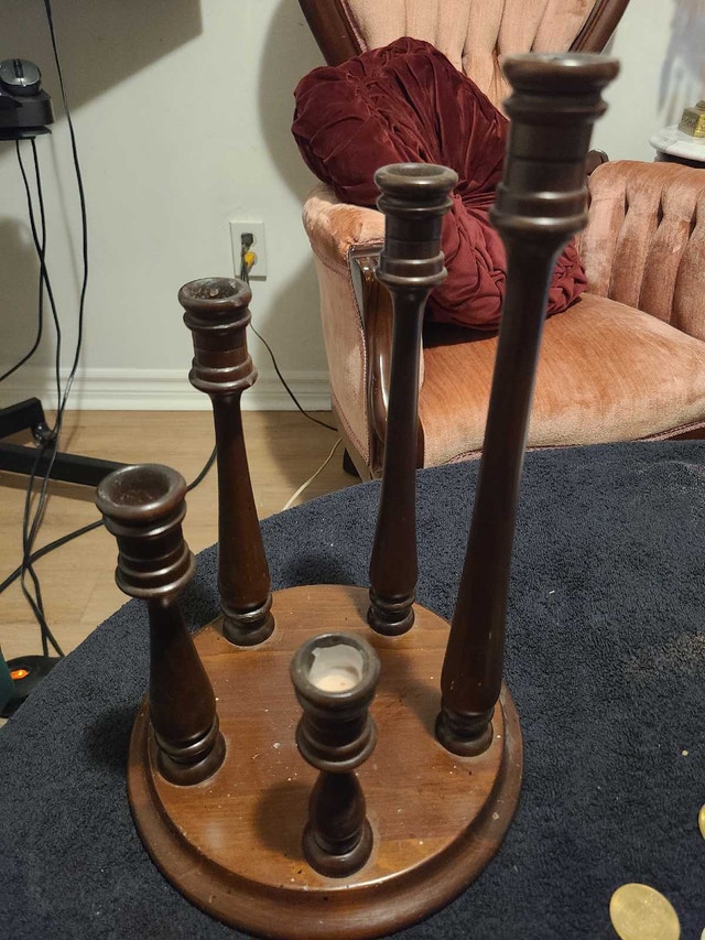 Wooden Multi-Candle Holder - photo 3