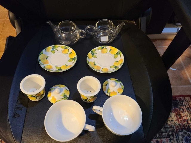 Lemon Pattern Tea Set for Two - photo 5