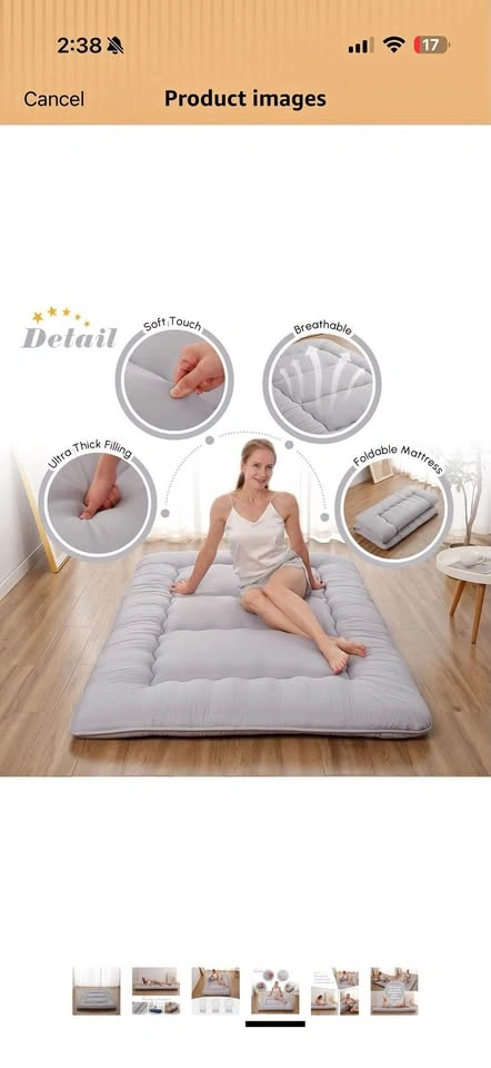 Full Size Japanese Futon Mattress Tatami Mat