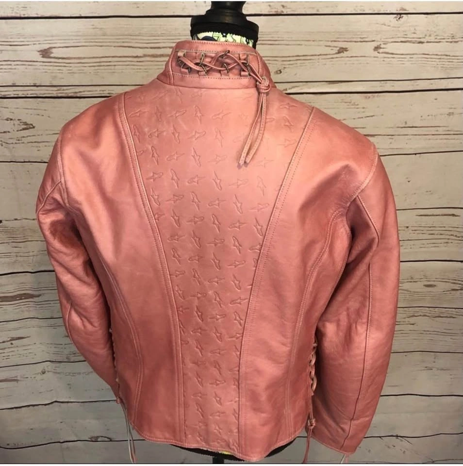 Alpinestars Stella Pink Leather Women’s Motorcycle Jacket - XL - photo 2
